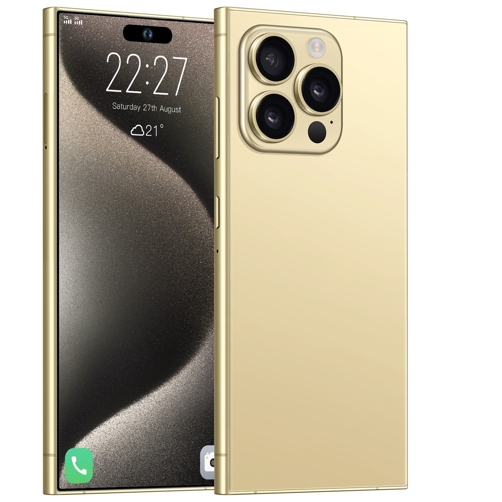 HOT original I16 Phone pro max 7.3 Inch HD Screen Dual 16GB+1TB 5G Android 14 Mobile Phone Large screen HD camera phone